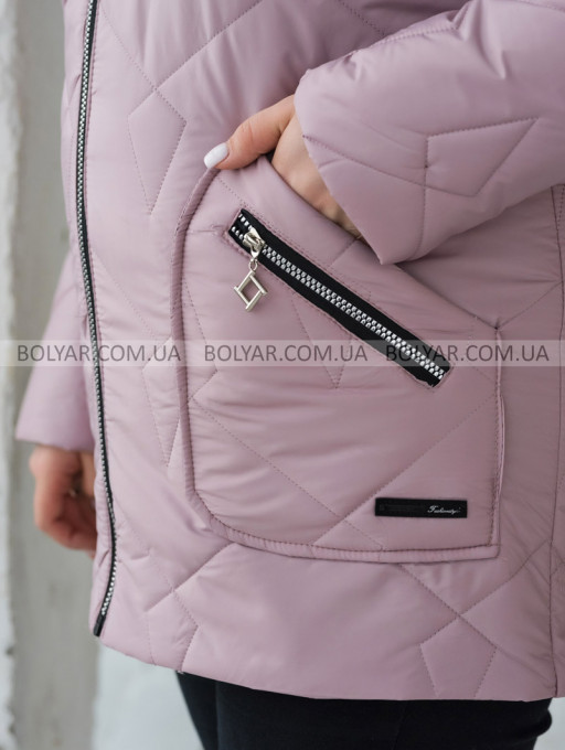 Жіноча куртка Bolyar 00442 пудрова , фото  9