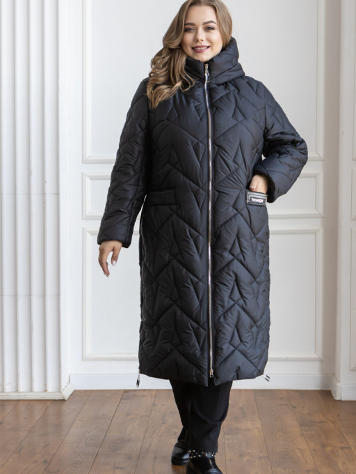 Женское пальто Bolyar 00427 черное , фото 0