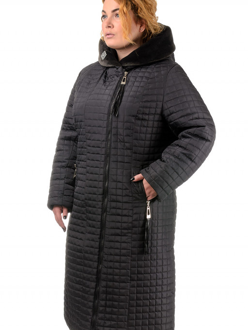 Пальто жіноче Bolyar 00188 темно-коричневе , фото  2