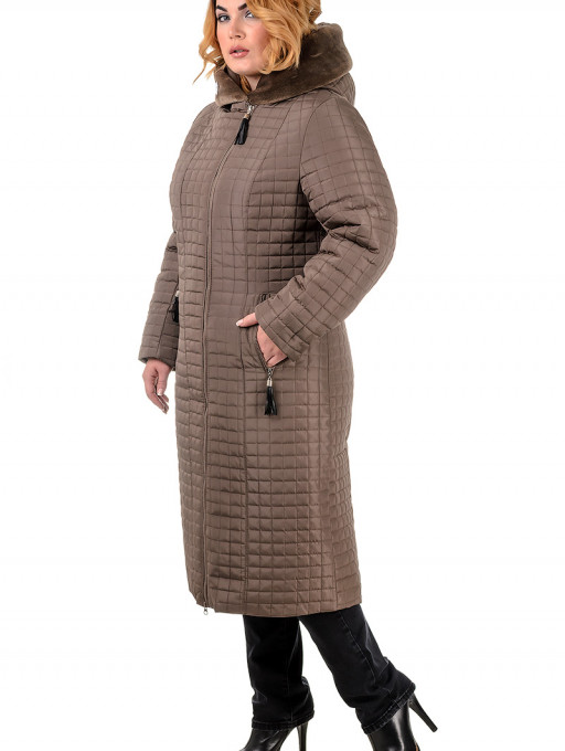 Пальто жіноче Bolyar 00261 коричневе , фото  2