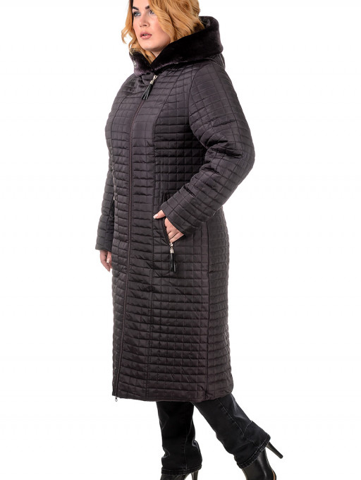 Пальто женское Bolyar 00263 темно-коричневое , фото  2