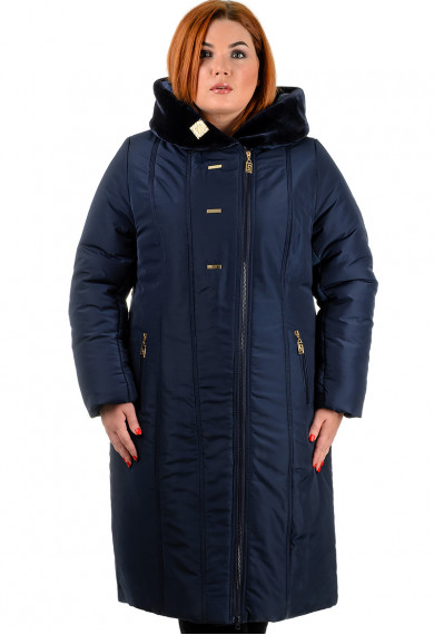 Пальто жіноче Bolyar 00268 темно-сине