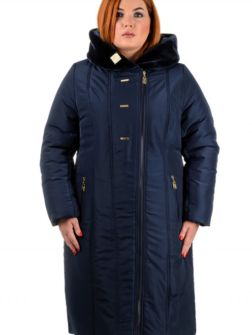 Пальто женское Bolyar 00268 темно-синее , фото 0