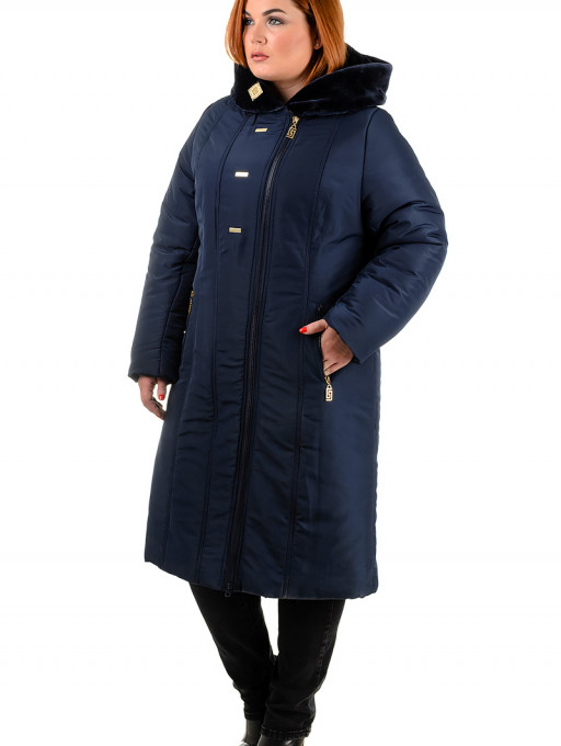 Пальто жіноче Bolyar 00268 темно-сине , фото  2