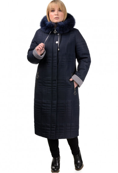 Пальто женское Bolyar 00283 темно-синее