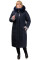 Пальто женское Bolyar 00283 темно-синее , фото 0