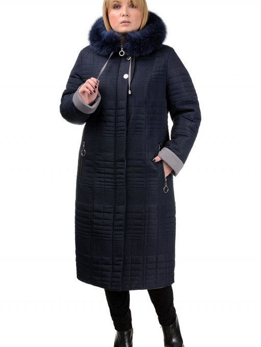 Пальто женское Bolyar 00283 темно-синее , фото 0