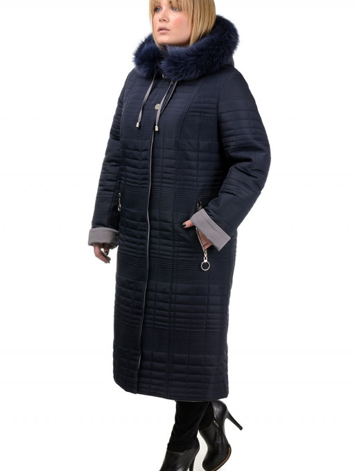 Пальто жіноче Bolyar 00283 темно-сине , фото  2