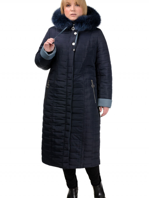 Пальто женское Bolyar 00284 темно-синее , фото 0