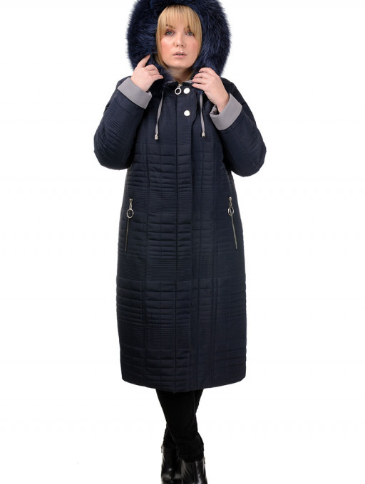 Пальто женское Bolyar 00288 темно-синее , фото 0
