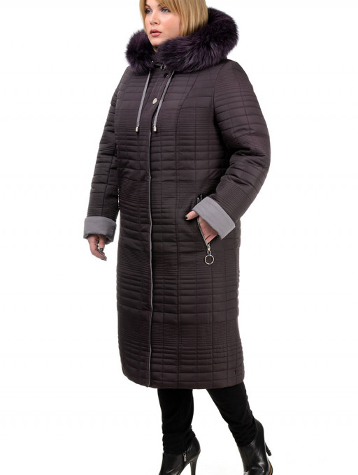 Пальто женское Bolyar 00296 сливовое , фото  1