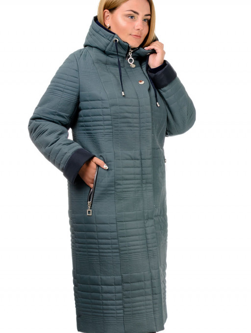 Пальто женское Bolyar 00307 серо-зеленое , фото  3