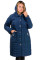 Пальто женское Bolyar 00308 синее , фото  3