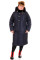 Пальто женское Bolyar 00376 темно-синее , фото 0