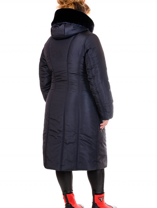 Пальто жіноче Bolyar 00376 темно-сине , фото  1
