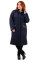 Пальто женское-плащ Bolyar 00174 темно-синяя , фото 0