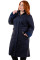Пальто жіноче-плащ Bolyar 00174 темно-синя , фото  1