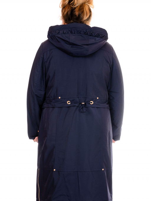Пальто жіноче-плащ Bolyar 00366 темно-сине , фото  2