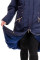 Пальто женское-плащ Bolyar 00366 темно-синее , фото  1