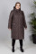 Пальто жіноче Bolyar 00400 коричневе, фото 0