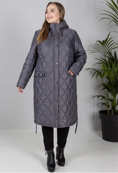 Пальто жіноче Bolyar 00401 сіре