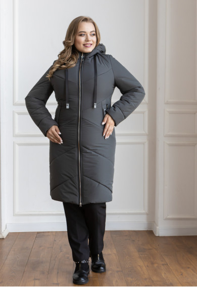 Жіноче пальто Bolyar 00425 сіре